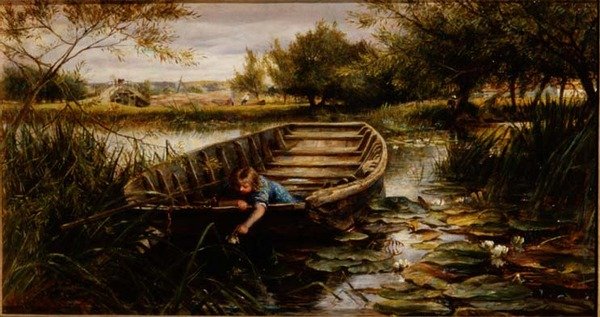 Cueillir des nénuphars - Charles James Lewis