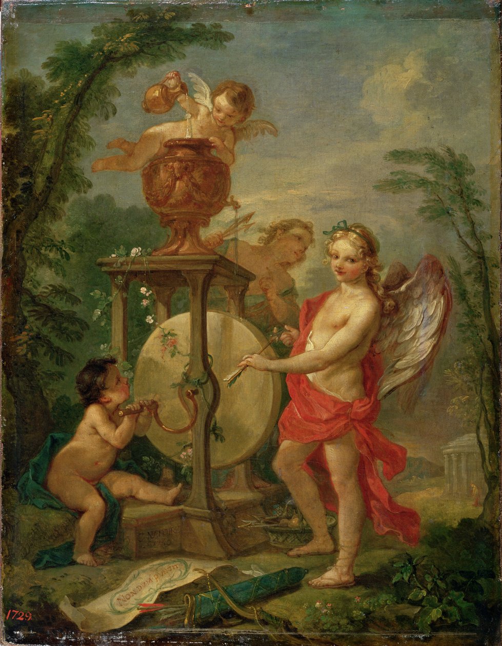 Cupidon aiguisant sa flèche, 1750 - Charles Joseph Natoire