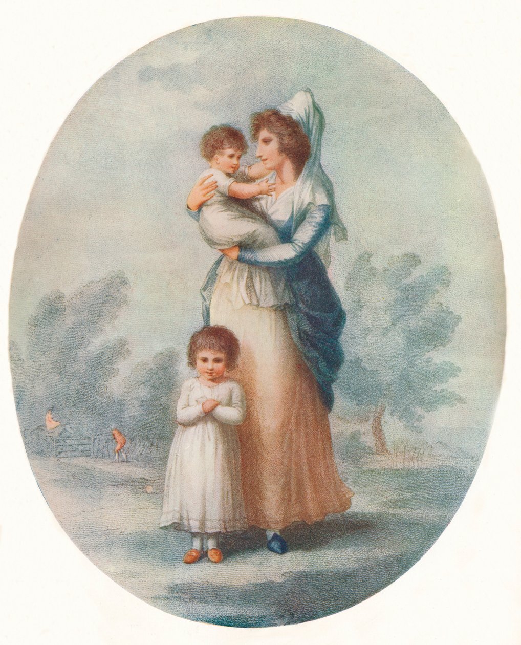 Lady Rushout et Enfants, vers 1795 - Charles Knight