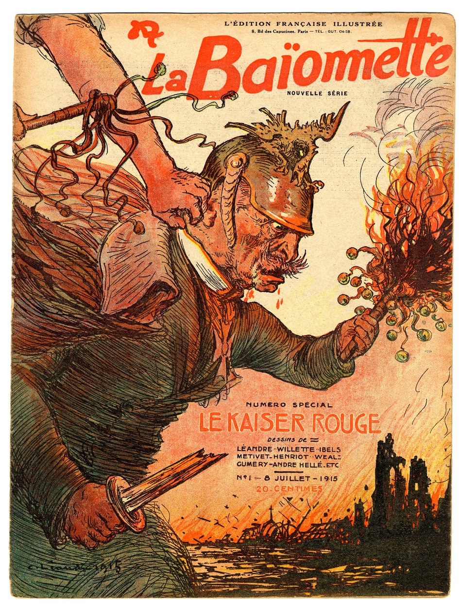Couverture de "La Baïonnette", Satirique en Couleurs - Charles Leandre
