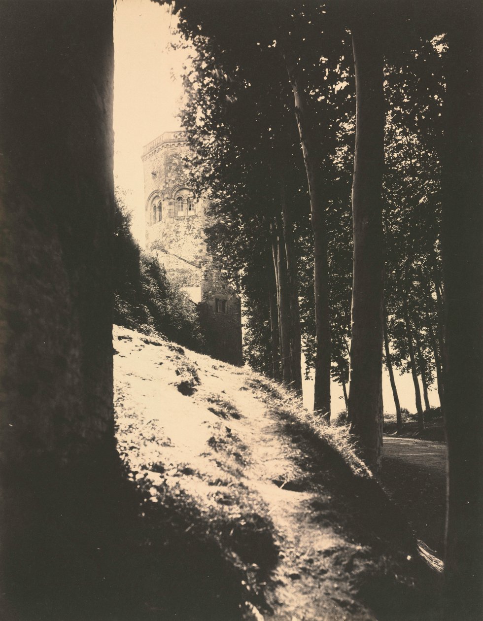 Autun, Tour des Ursulines, vers 1860 - Charles Lenormand