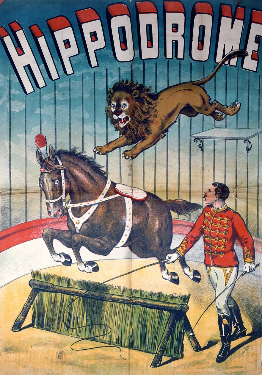 Affiche publicitaire pour le cirque 