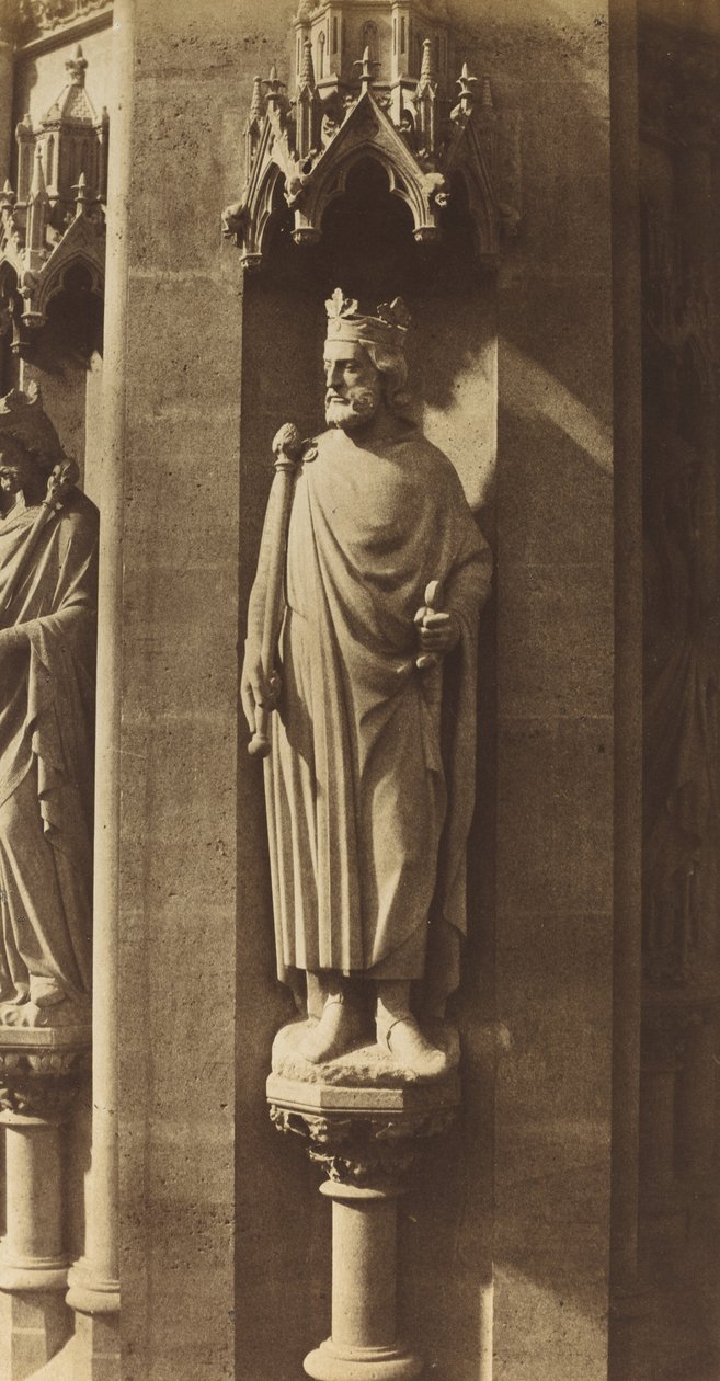 Statue de Clovis, Église de Sainte-Clotilde, Paris - Charles Marville