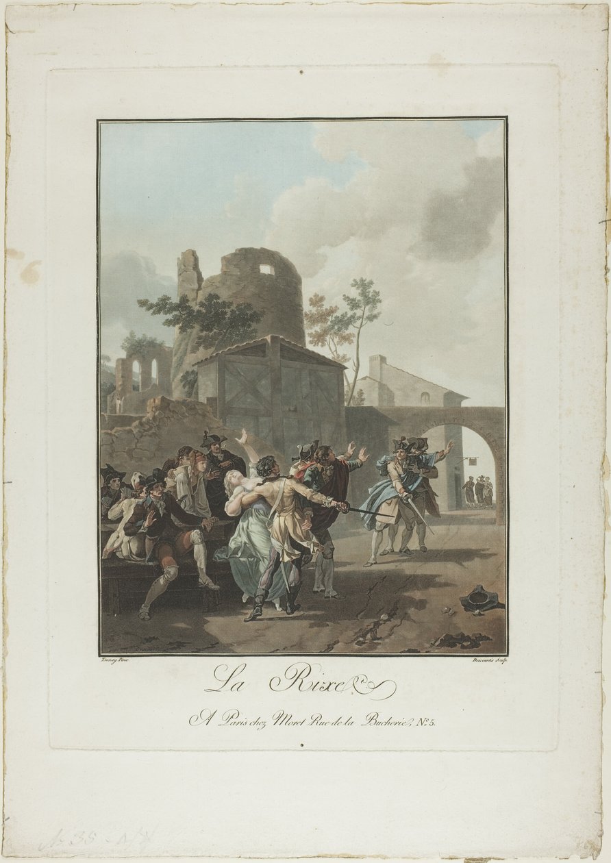 La Rixe - Charles Melchior Descourtis