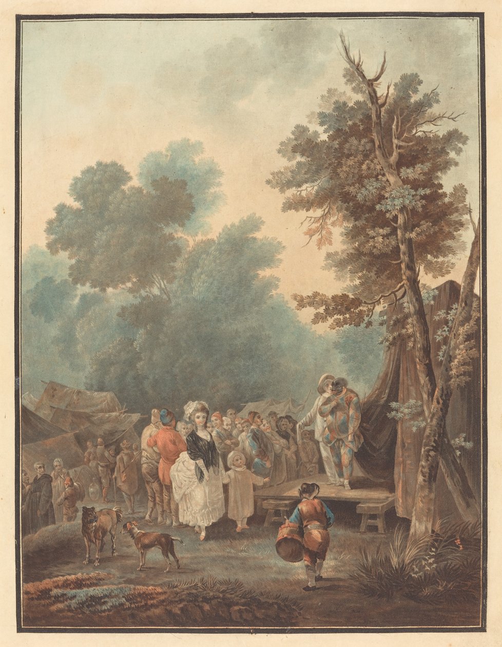 Foire de Village - Charles Melchior Descourtis after Nicolas Antoine Taunay