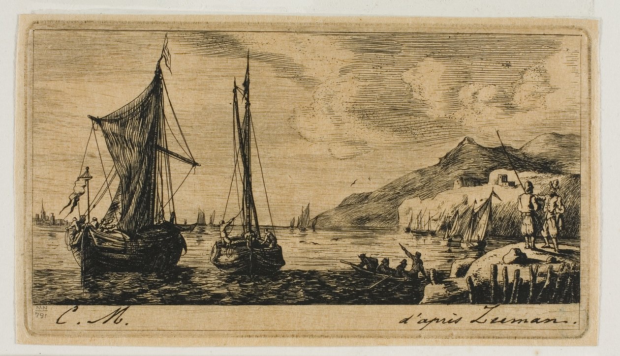 Bateaux de Calais à Vlissingen - Charles Meryon