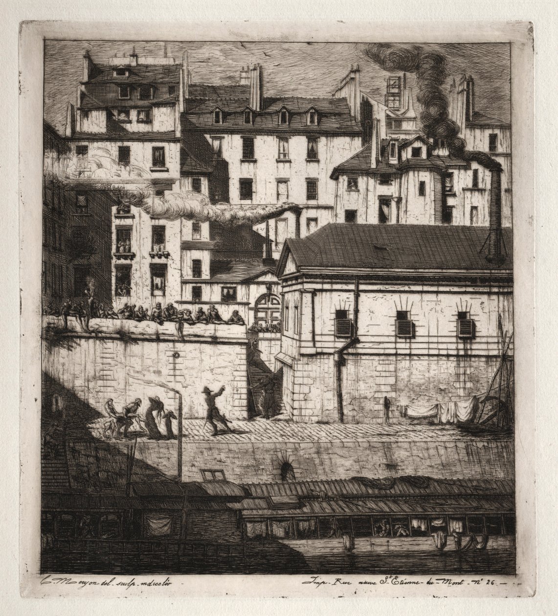 Eaux-fortes de Paris : La Morgue - Charles Meryon