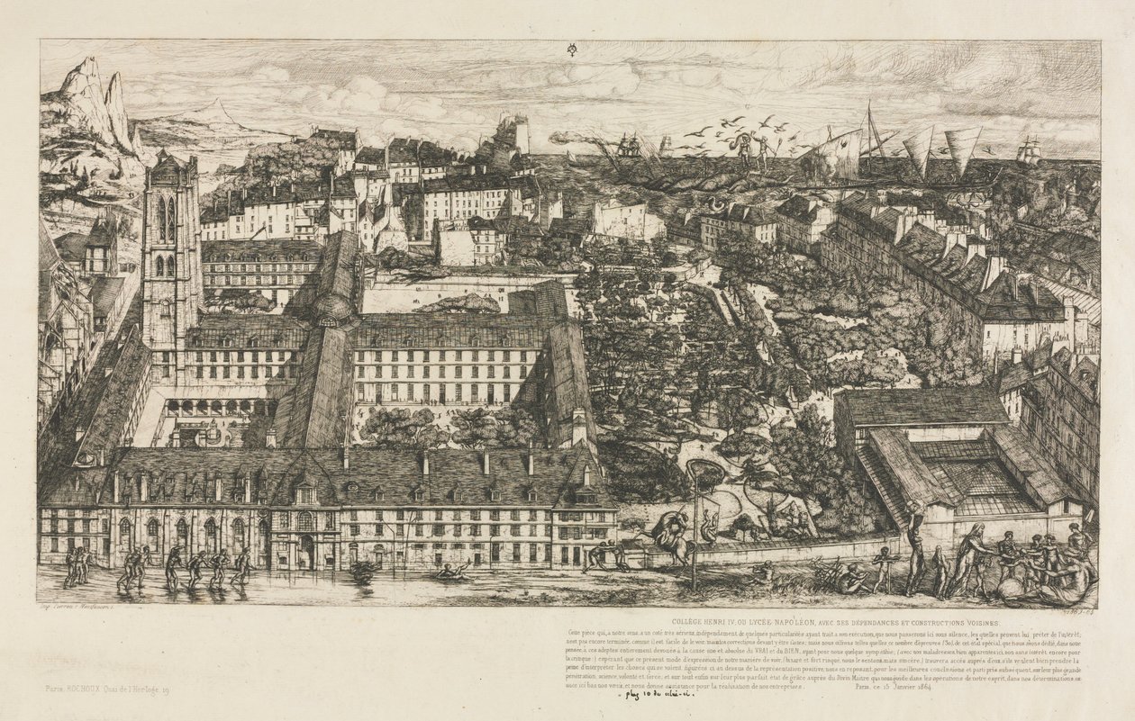 Collège Henri IV, 1863-1864 - Charles Meryon