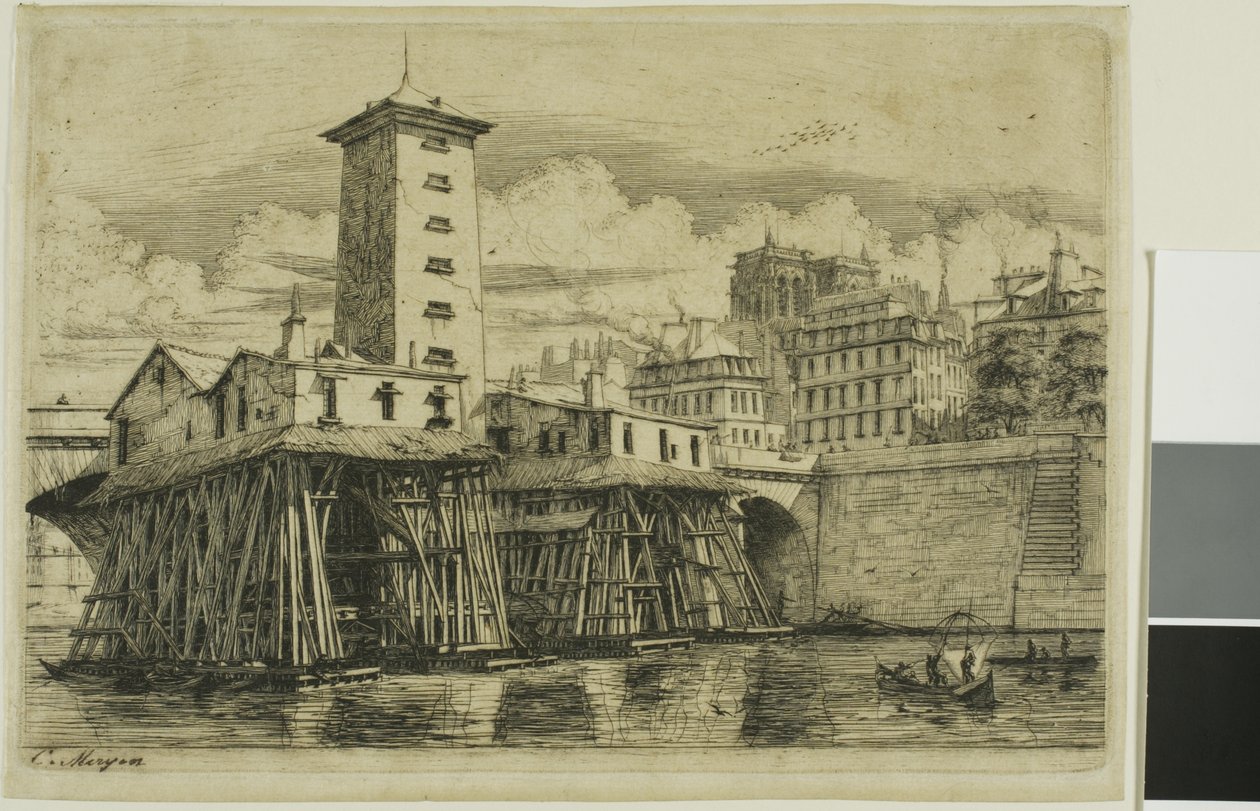 La Pompe Notre-Dame, Paris - Charles Meryon