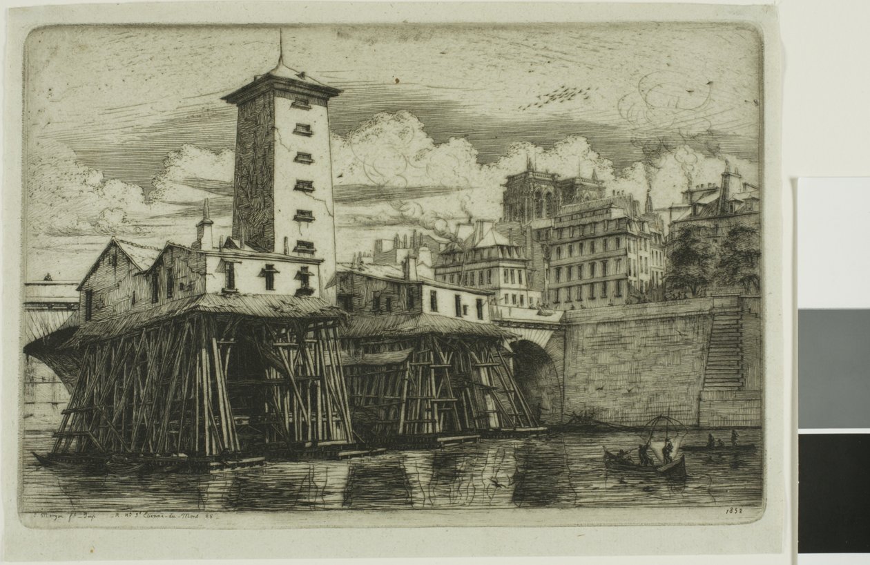 La Pompe Notre-Dame, Paris - Charles Meryon