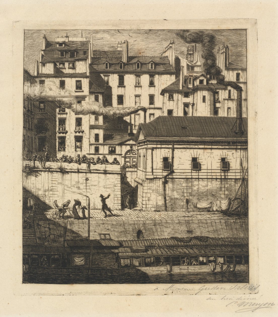La morgue, Paris - Charles Meryon