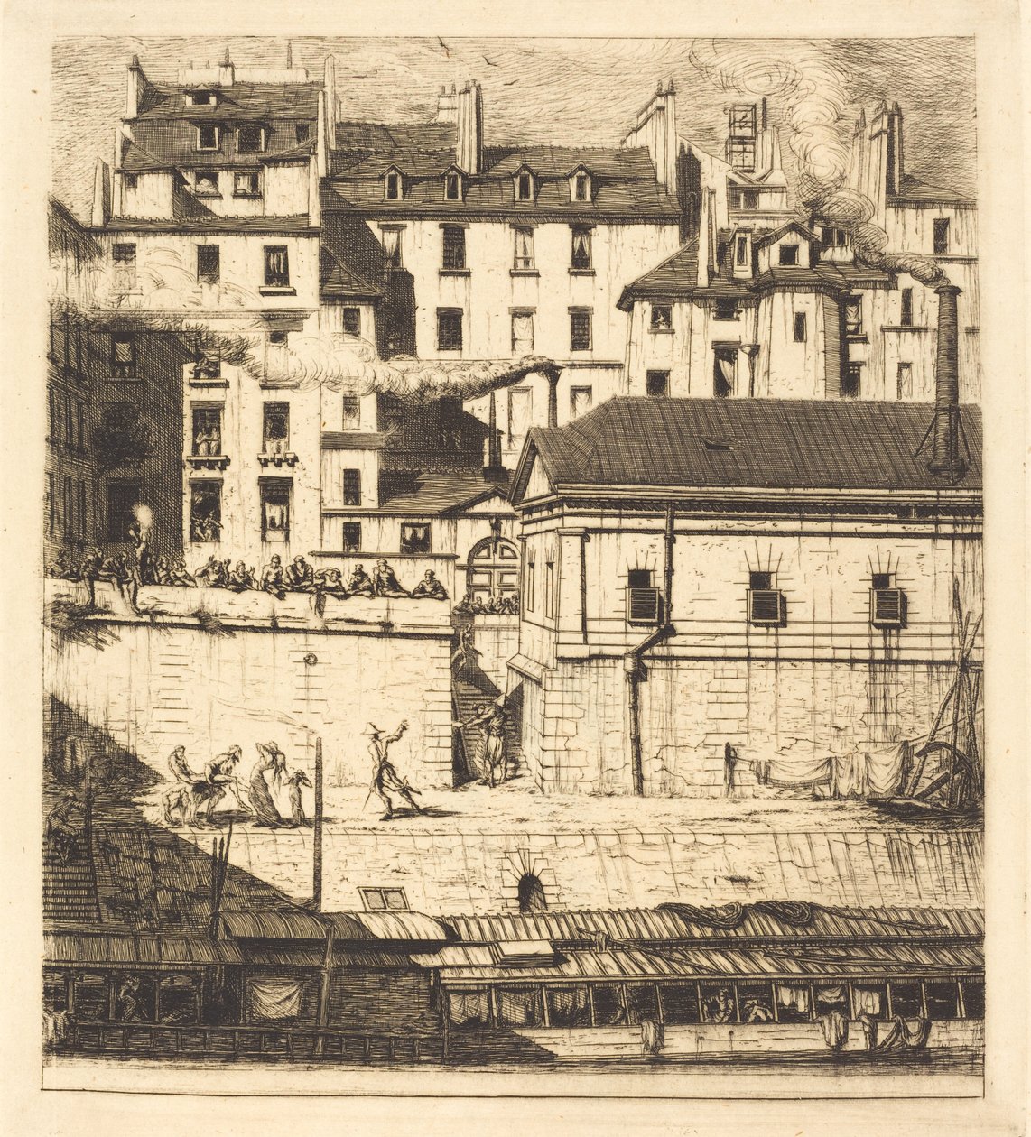 La Morgue, Paris - Charles Meryon