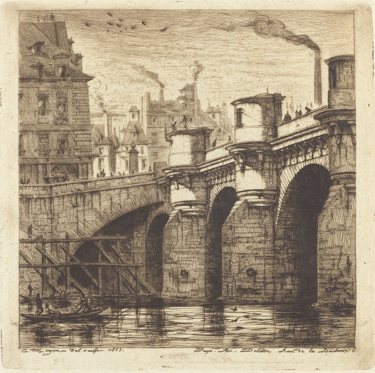 Le Pont Neuf, Paris - Charles Meryon