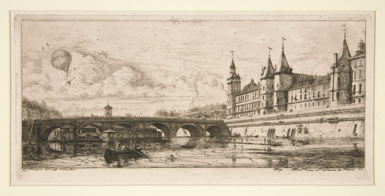 Le Pont au Change, Paris - Charles Meryon