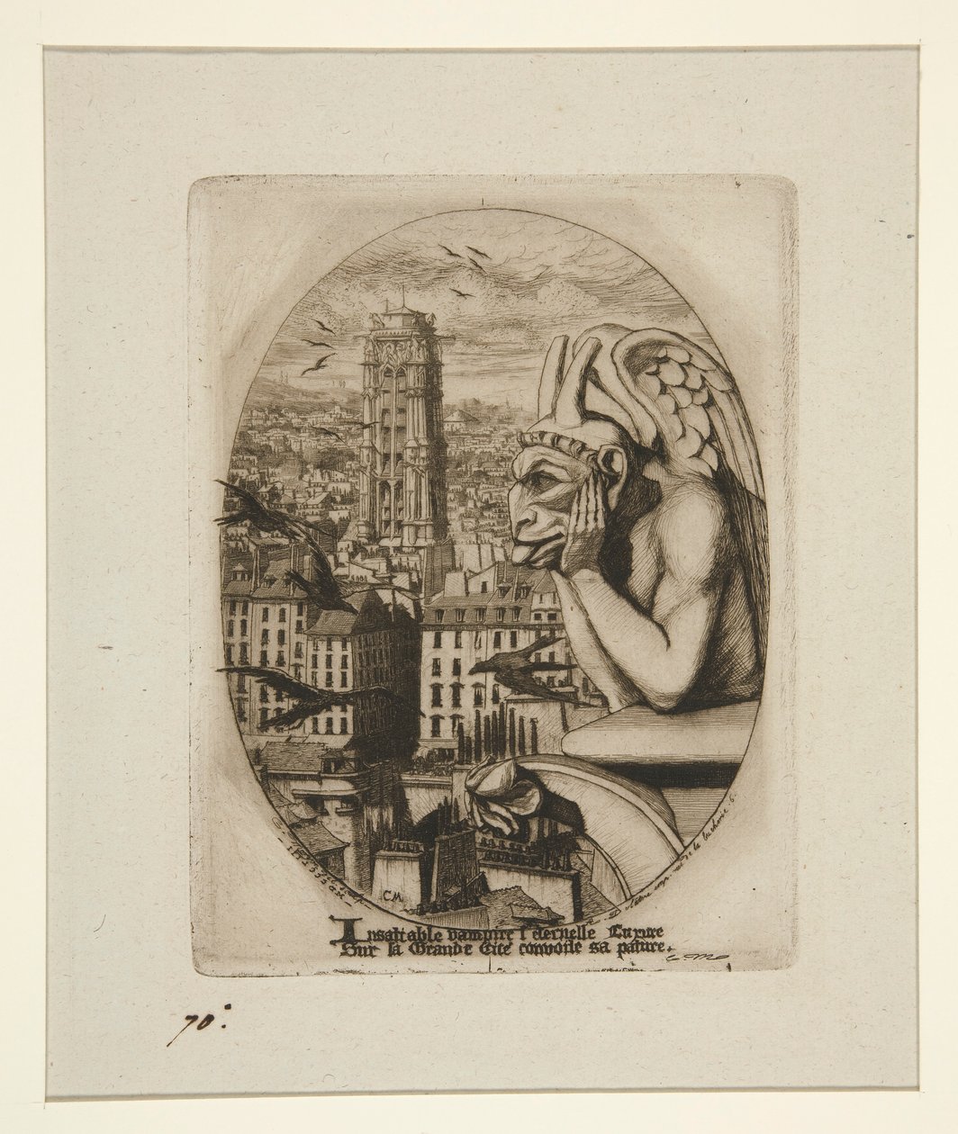 Le Stryge (Le vampire) - Charles Meryon