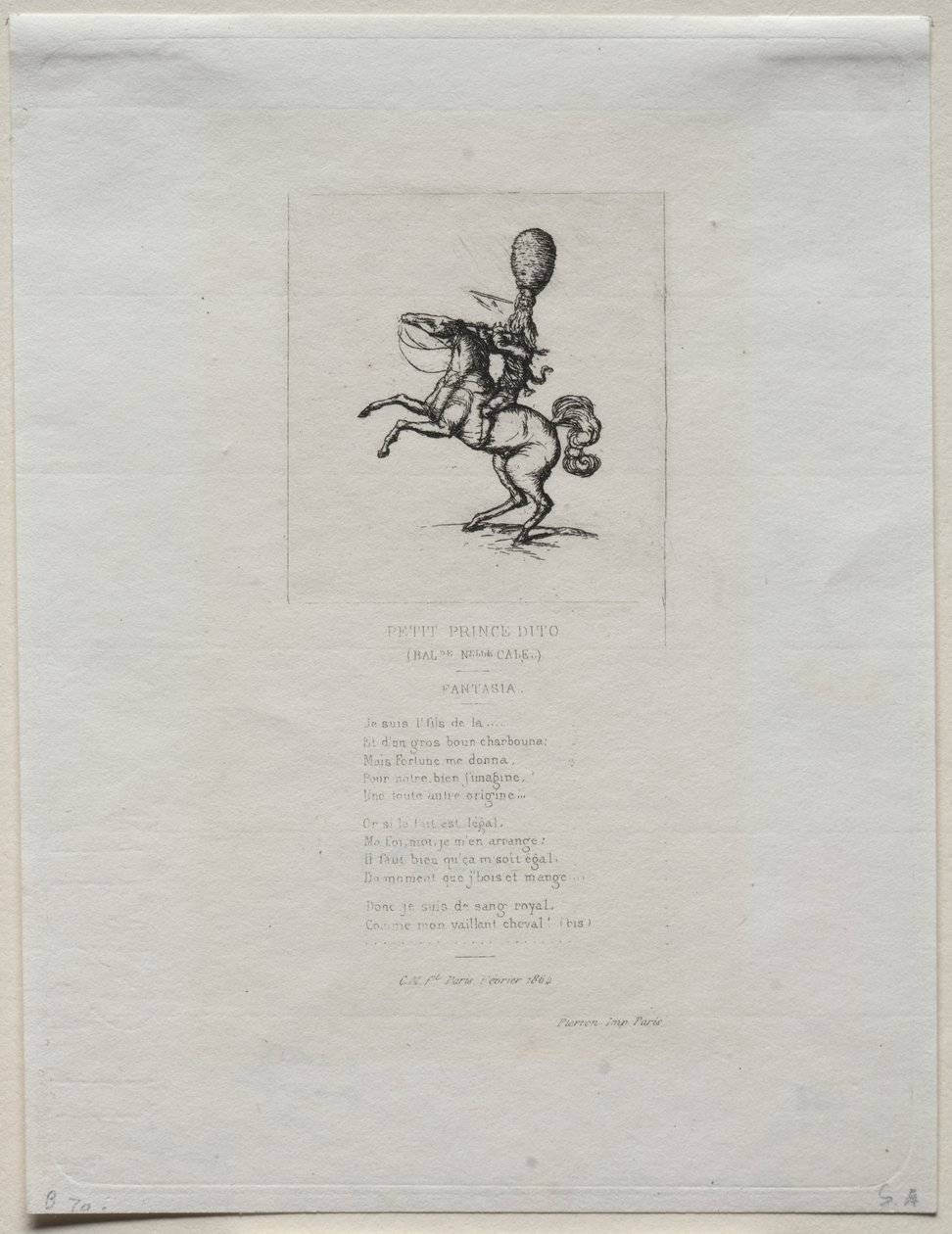 Petit Prince Dito, 1864 - Charles Meryon