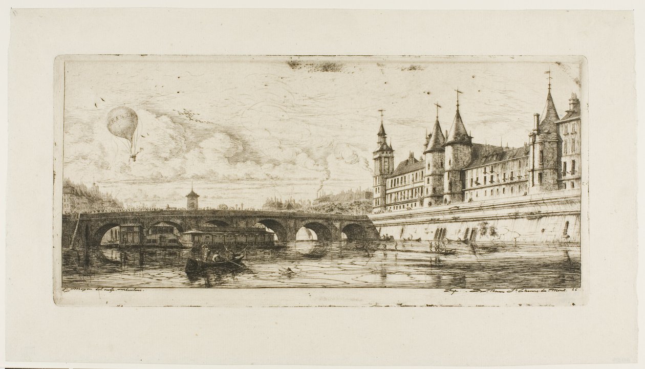 Pont-au-Change, Paris - Charles Meryon