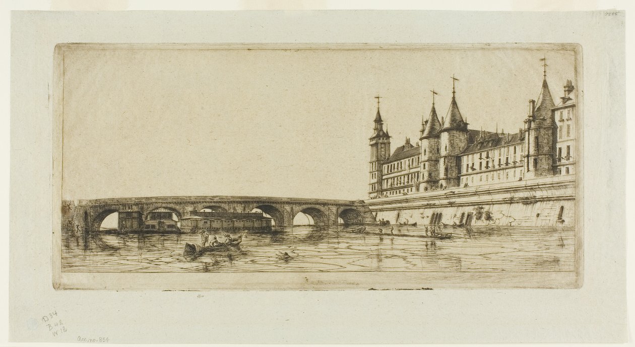 Pont-au-Change, Paris - Charles Meryon