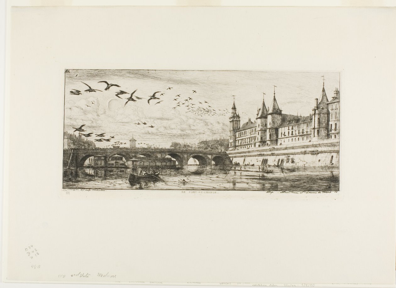 Pont-au-Change, Paris - Charles Meryon
