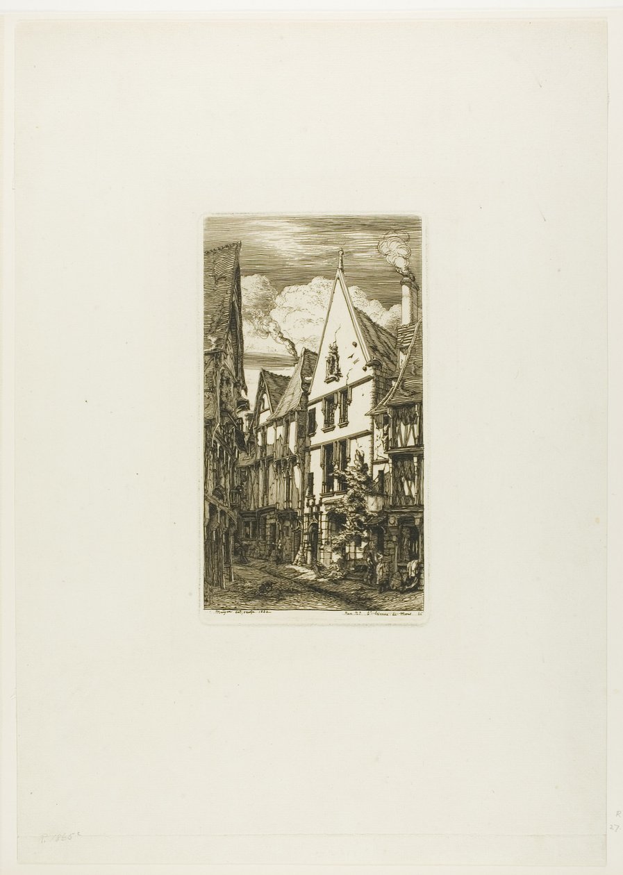 Rue des Toiles, Bourges - Charles Meryon