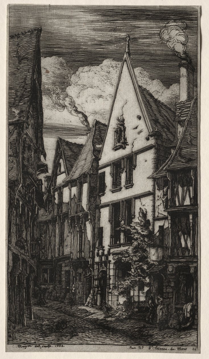 Rue des Toiles, Bourges - Charles Meryon