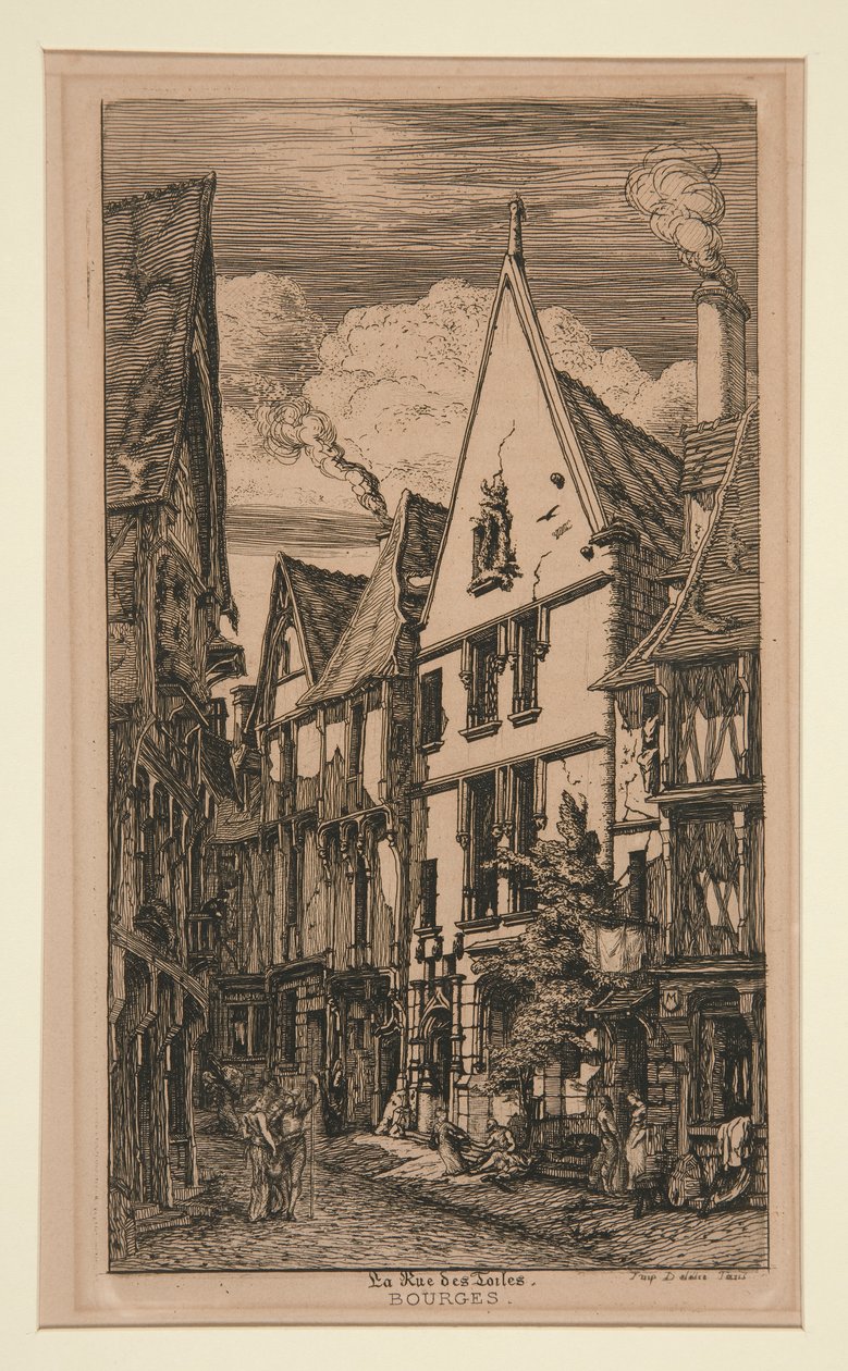 Rue des toiles, Bourges - Charles Meryon
