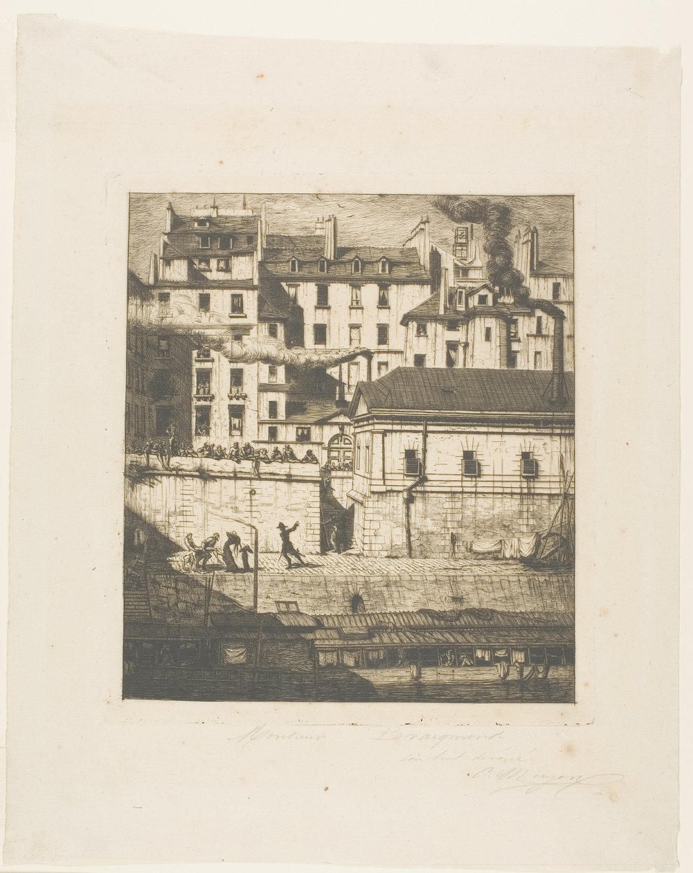 La Morgue, Paris - Charles Meryon