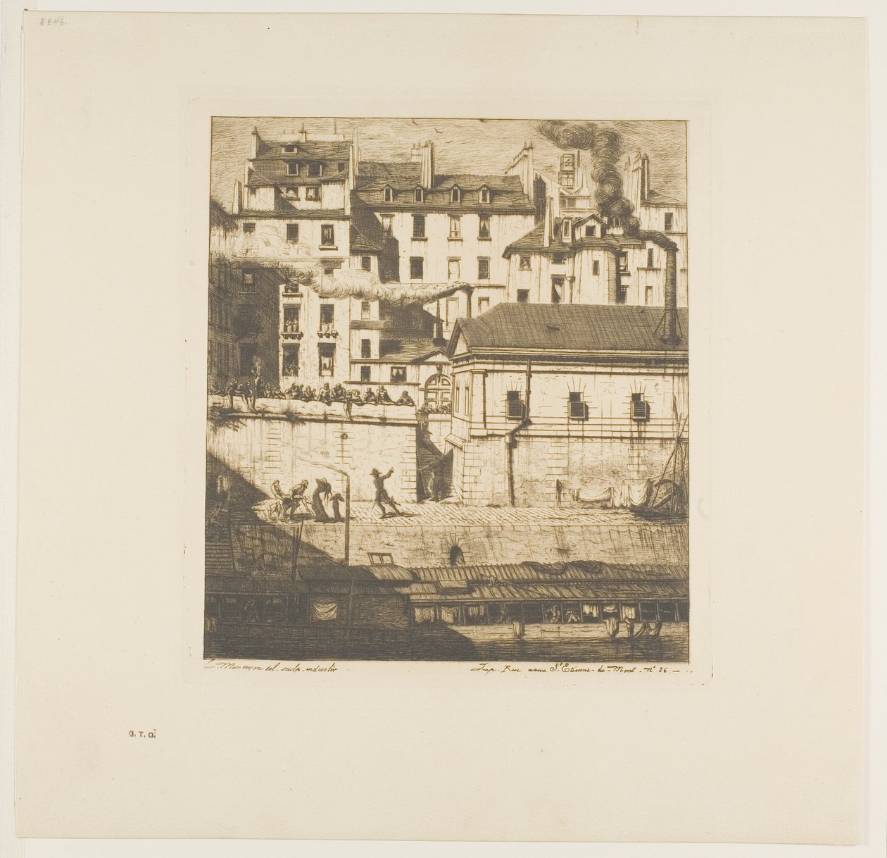La morgue, Paris - Charles Meryon