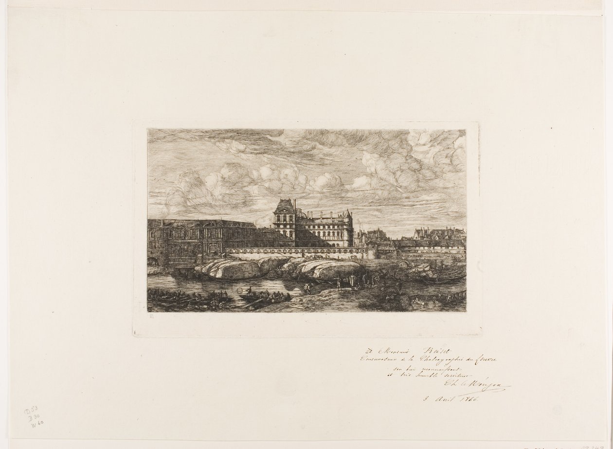 Le Vieux Louvre, Paris, 1651 - Charles Meryon