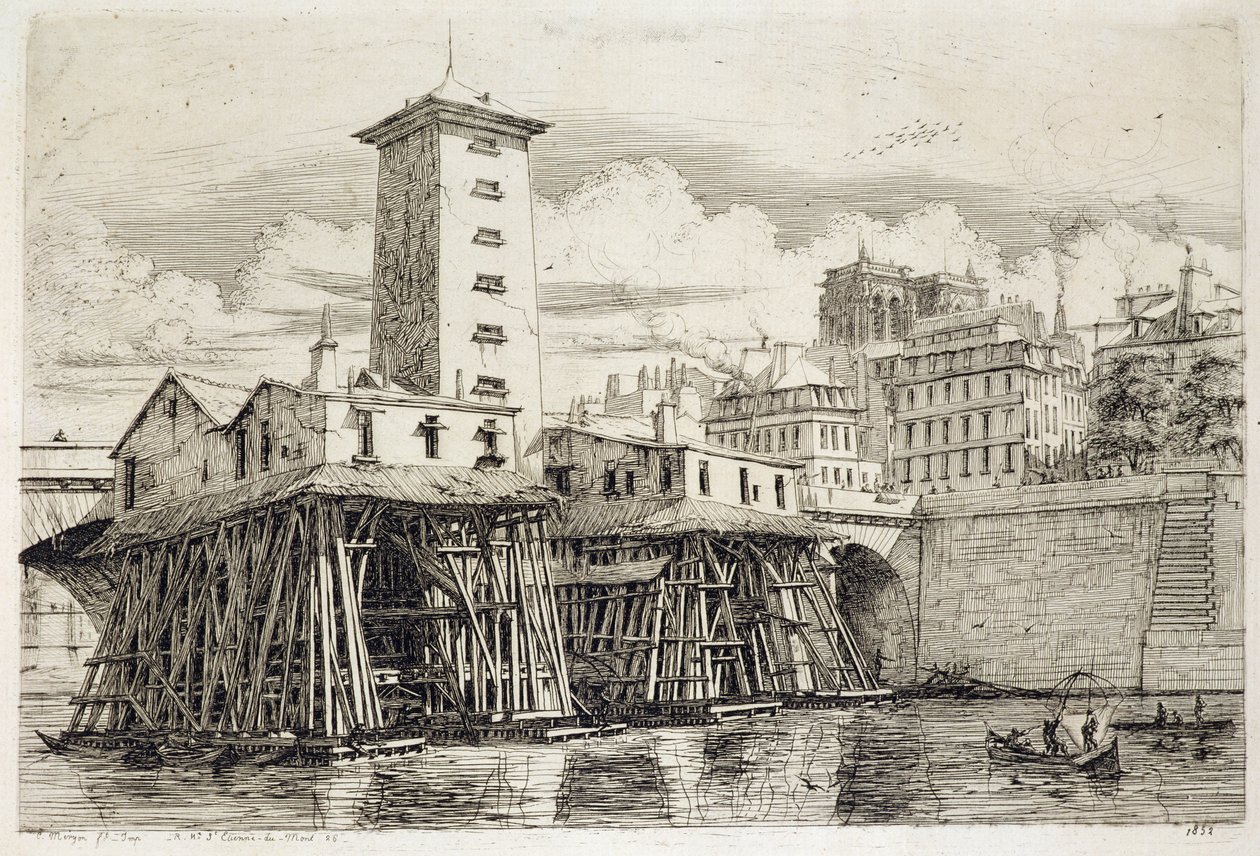 La pompe, Notre Dame - Charles Meryon