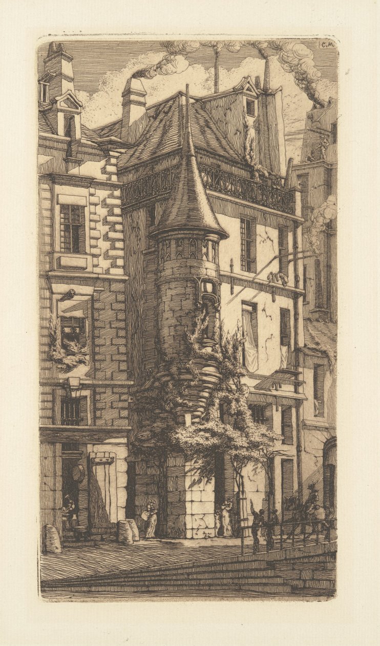Tourelle, Rue de la Tixeranderie - Charles Meryon