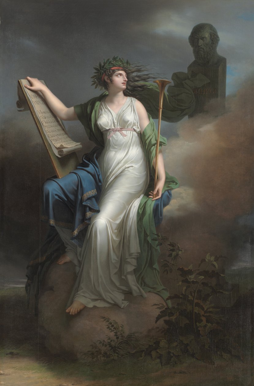 Calliope, muse de la poésie épique - Charles Meynier