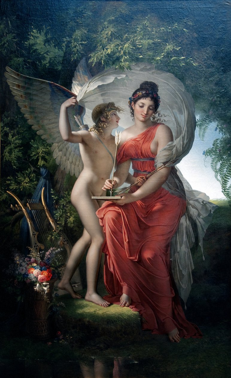 Erato, muse de la poésie lyrique - Charles Meynier