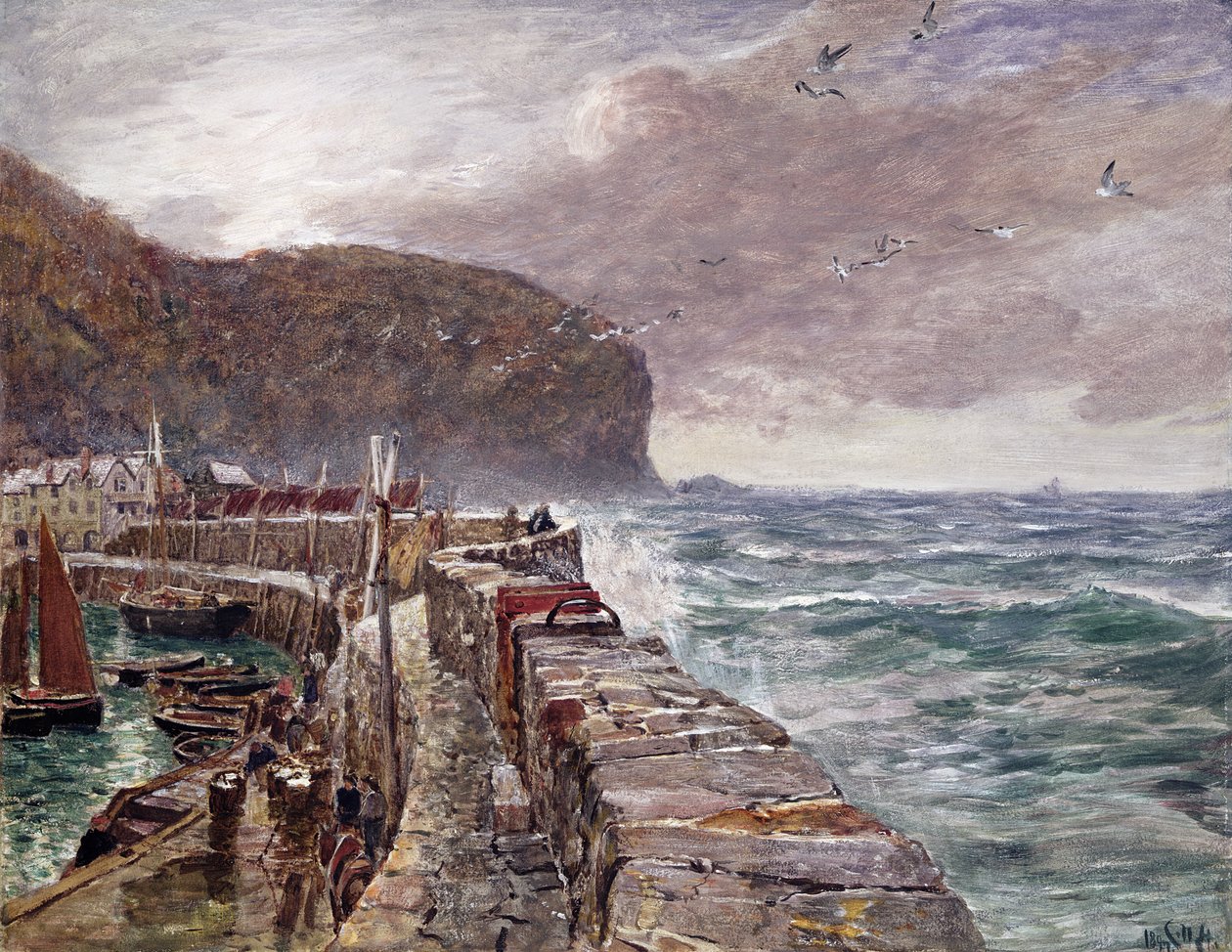 Jetée de Clovelly - Charles Napier Hemy