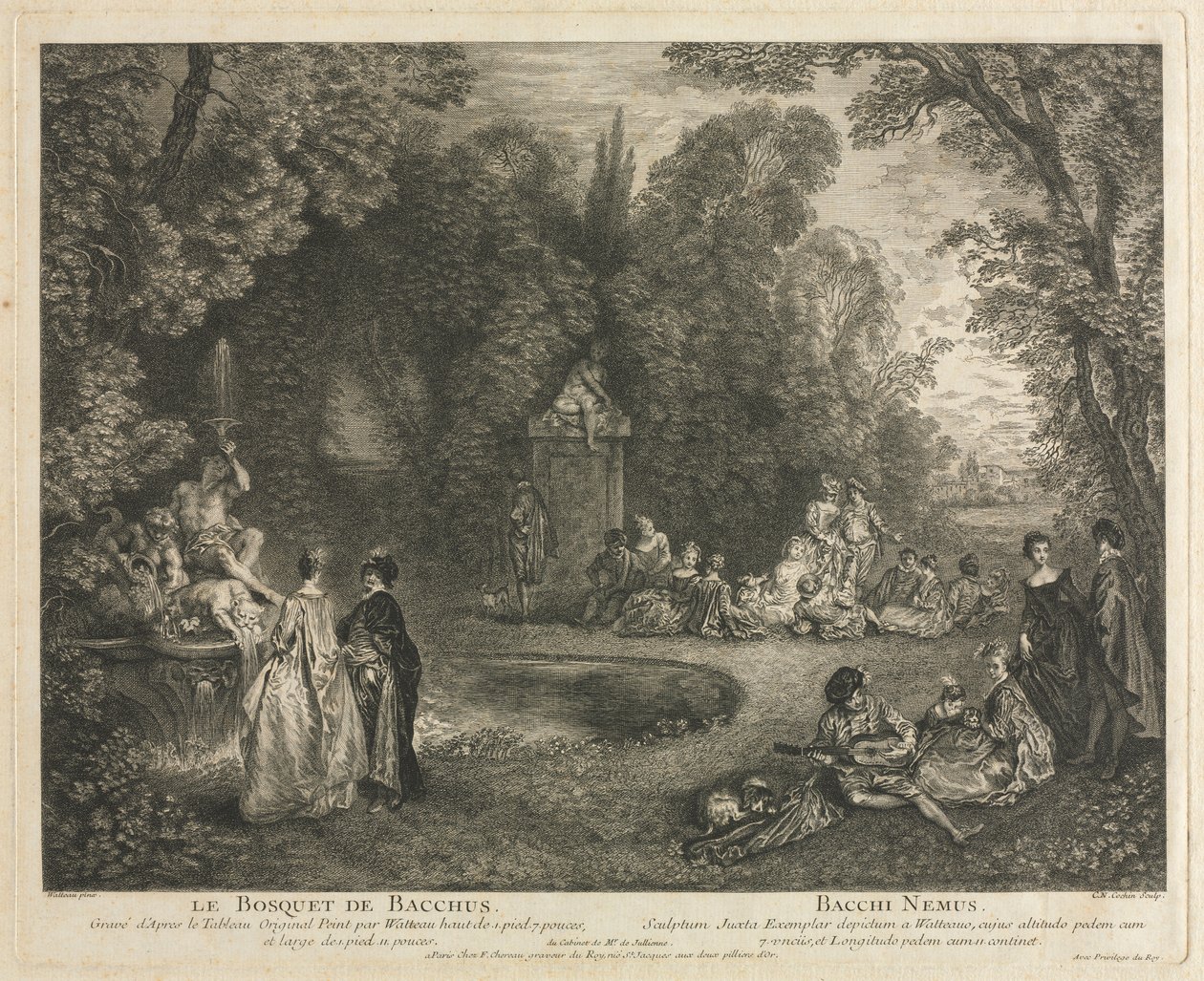 Le Bosquet de Bacchus - Charles Nicolas Cochin