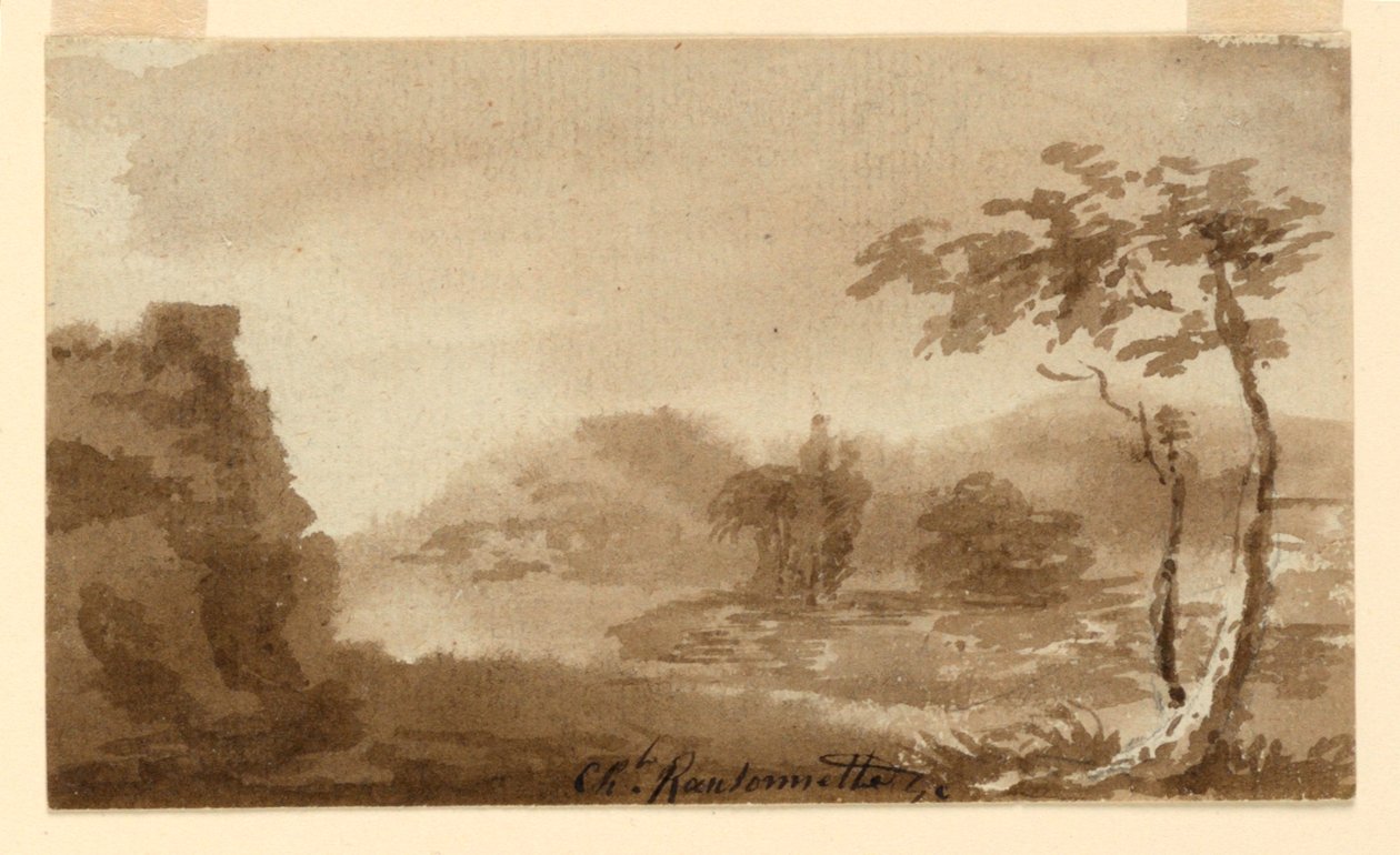 Un paysage - Charles Nicolas Ransonnette