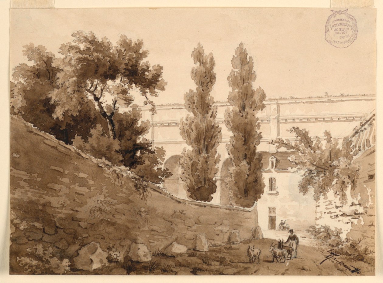 Une localité dans le sud de la France - Charles Nicolas Ransonnette