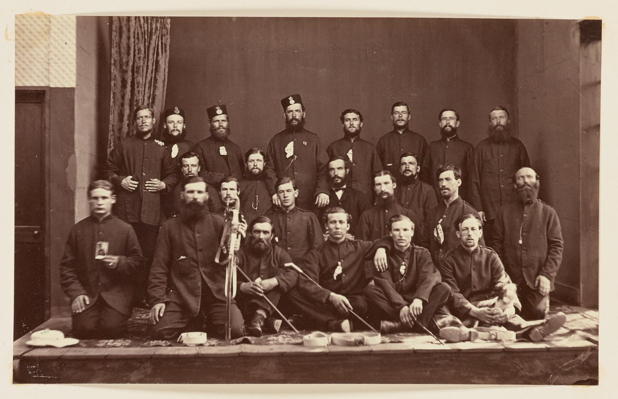 Portrait de groupe militaire - Charles Parker