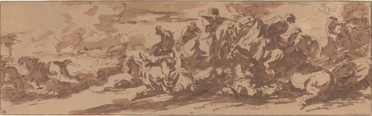 Bataille de cavalerie près d