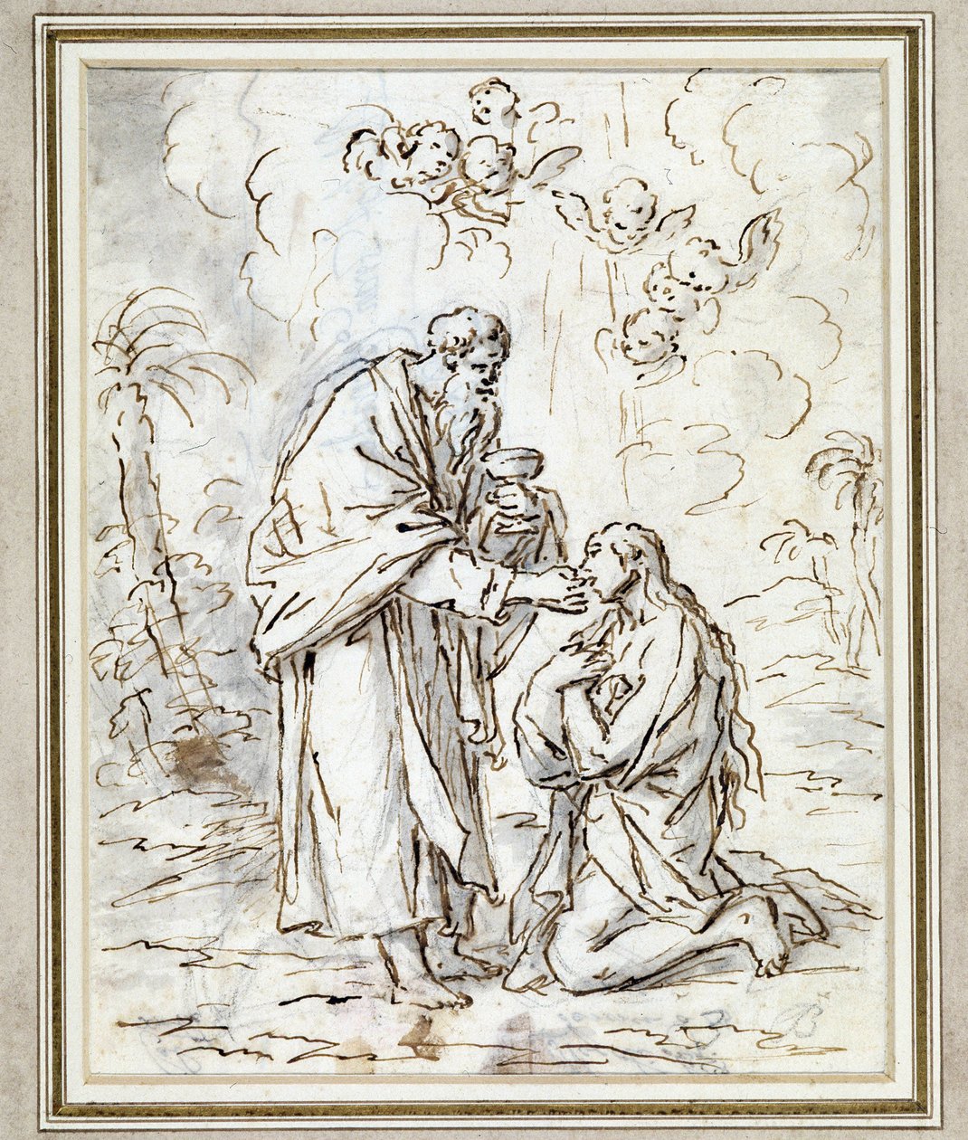La Dernière Communion de Marie Madeleine - Charles Parrocel