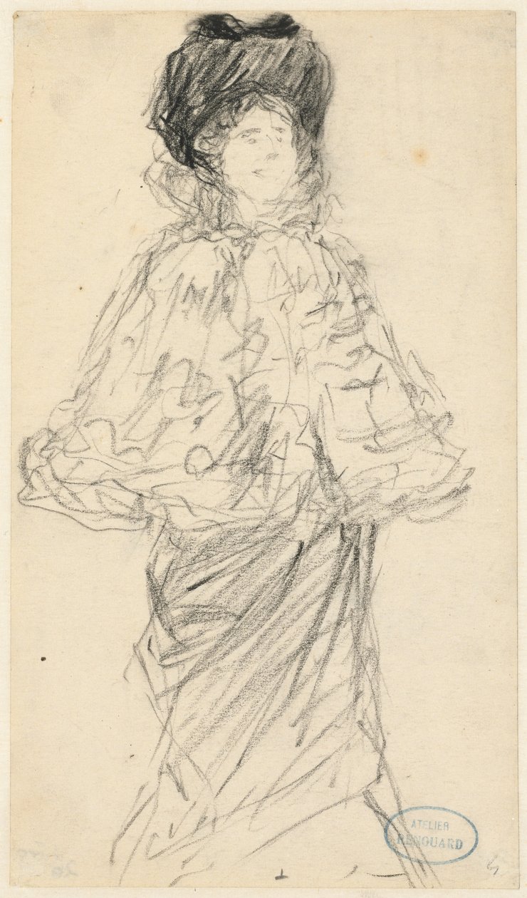 Femme debout, vers 1900 - Charles Paul Renouard