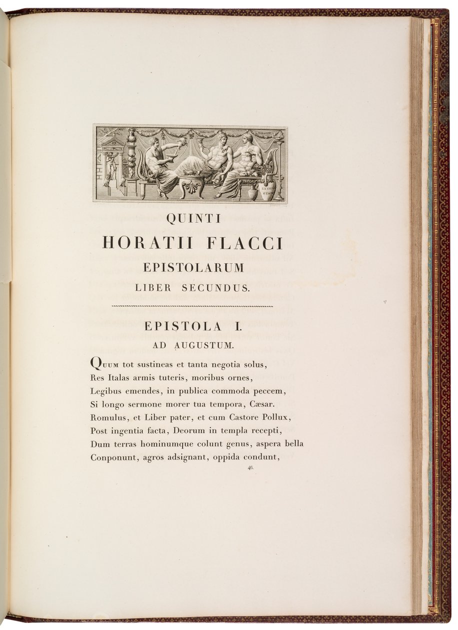 Page de Quintus Horatius Flaccus - Charles Percier