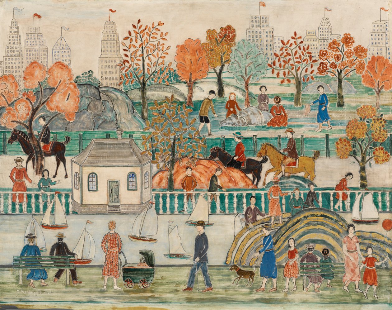 Central Park - Charles Prendergast