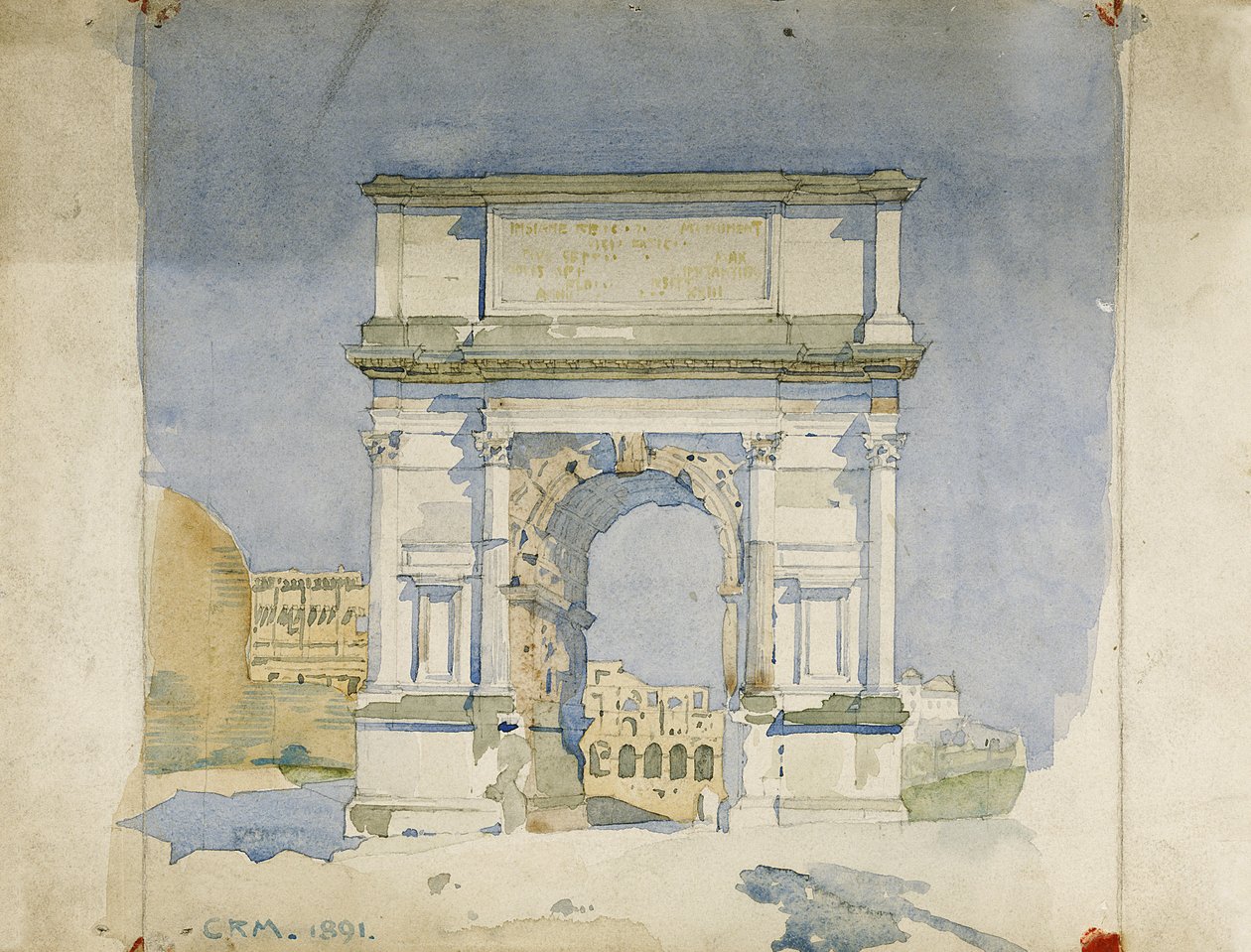 Arc de Titus, Rome, 1891 - Charles Rennie Mackintosh