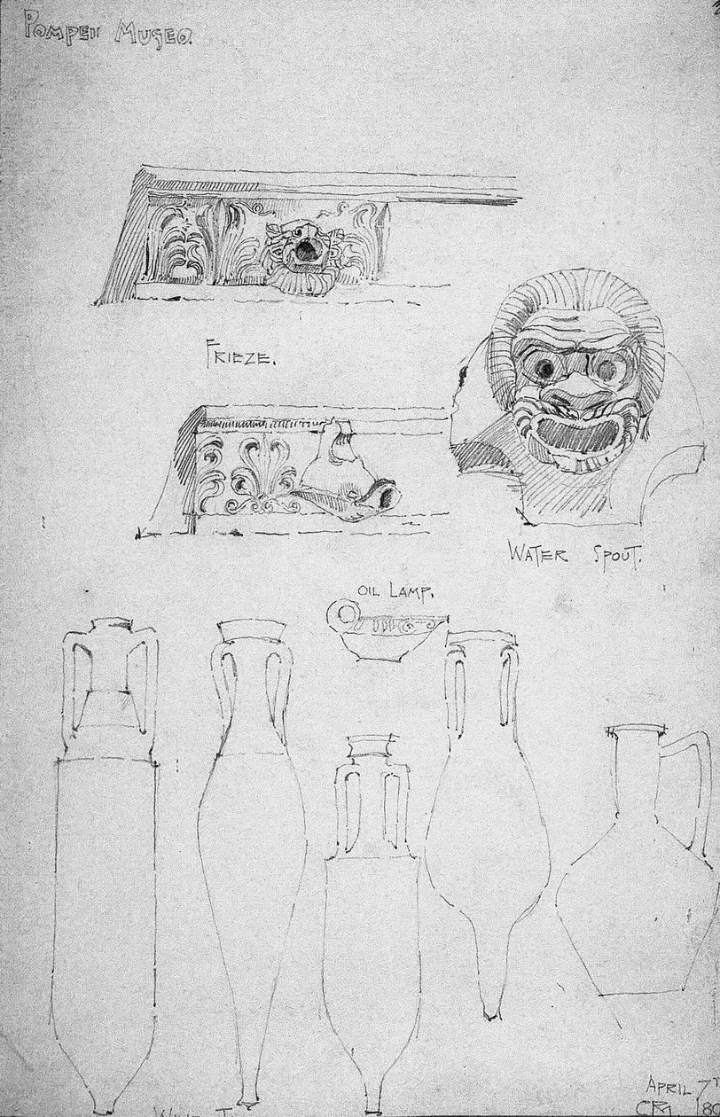 Musée de Pompéi, 1890 [1891] - Charles Rennie Mackintosh