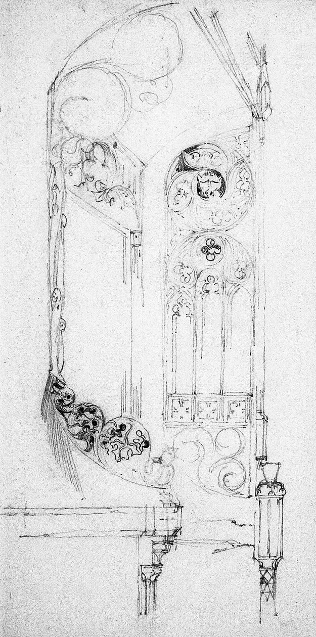 Escalier, 1891 - Charles Rennie Mackintosh