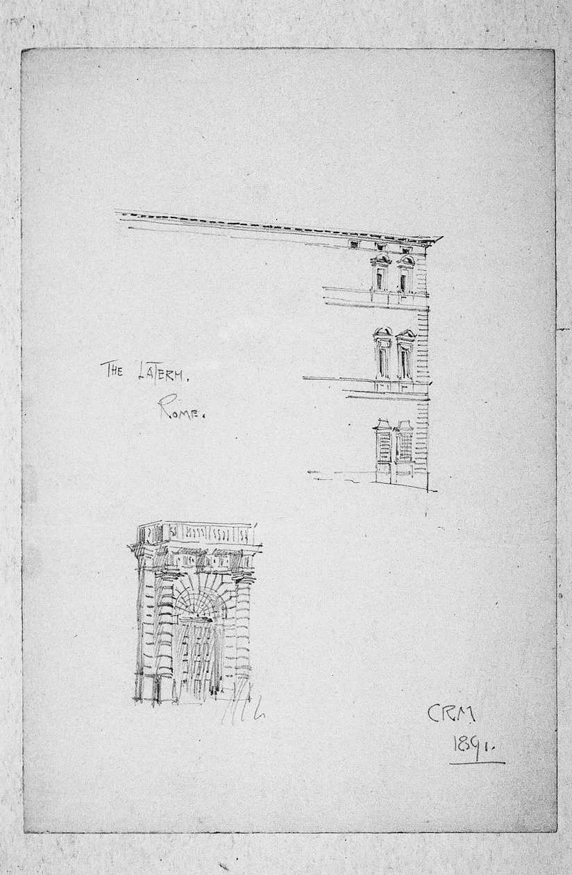 Le Latran, Rome, 1891 - Charles Rennie Mackintosh