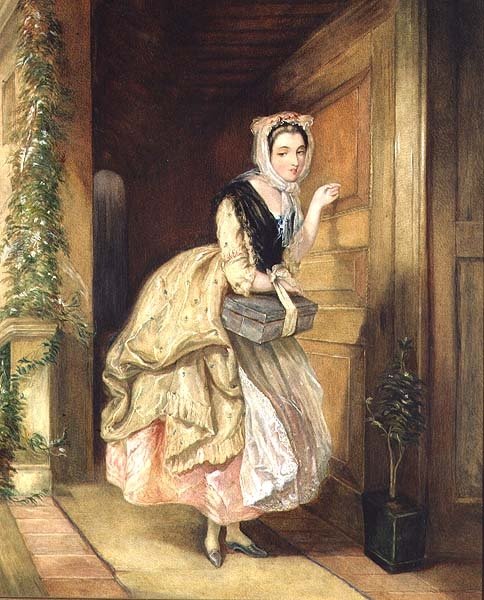 Frappant à la porte - Charles Robert Leslie
