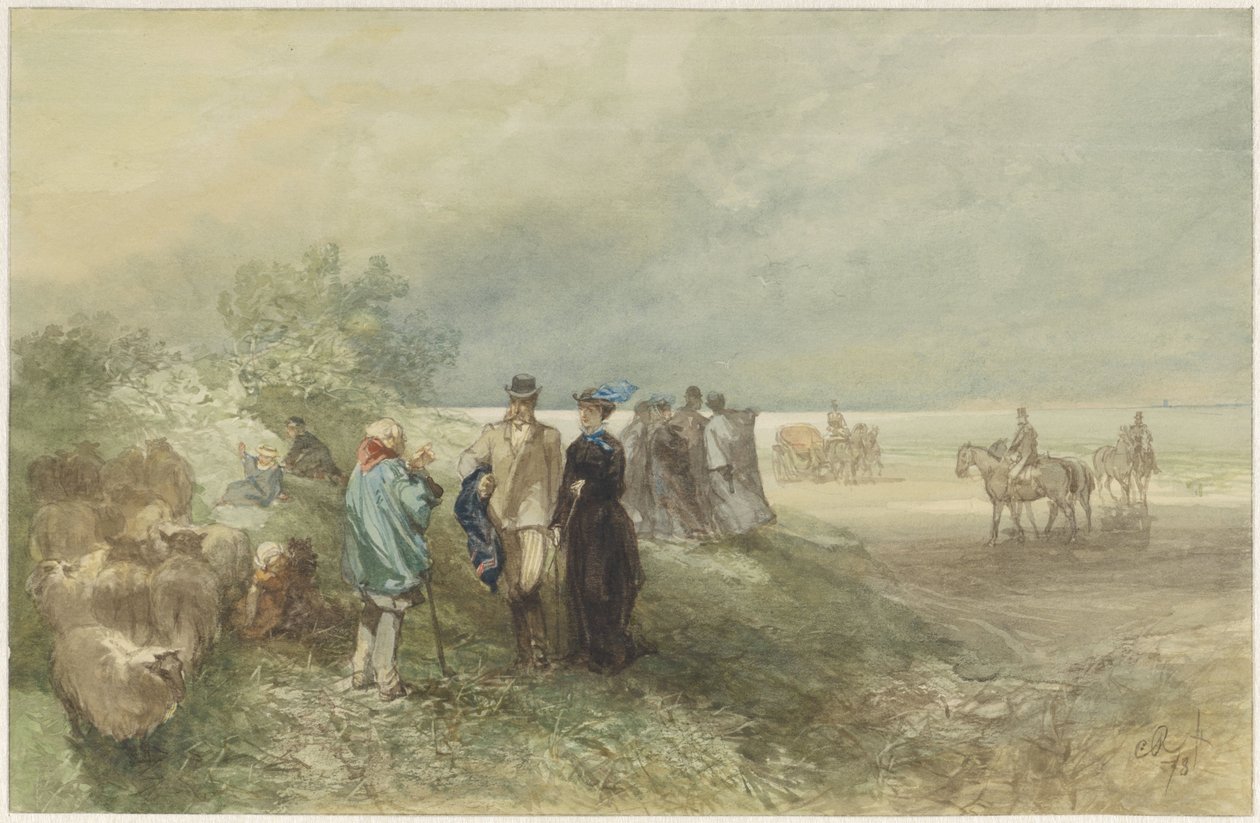 Sur la côte de la Zuiderzee - Charles Rochussen