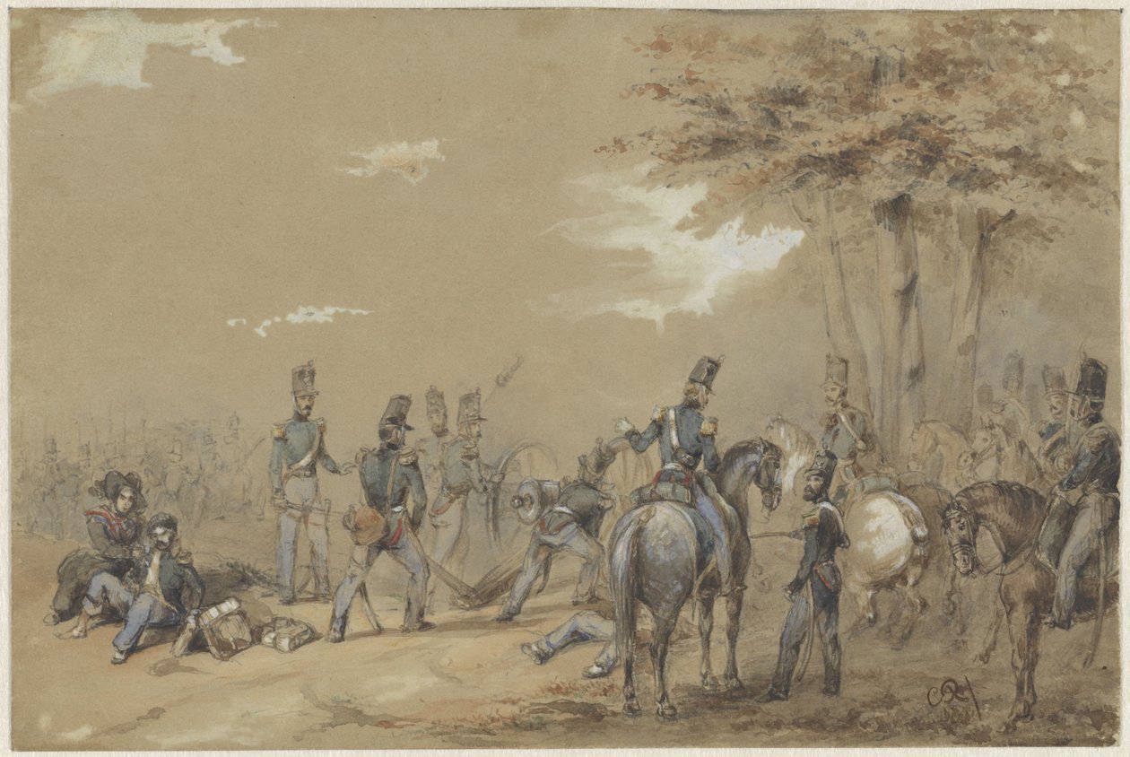Infanterie en combat - Charles Rochussen